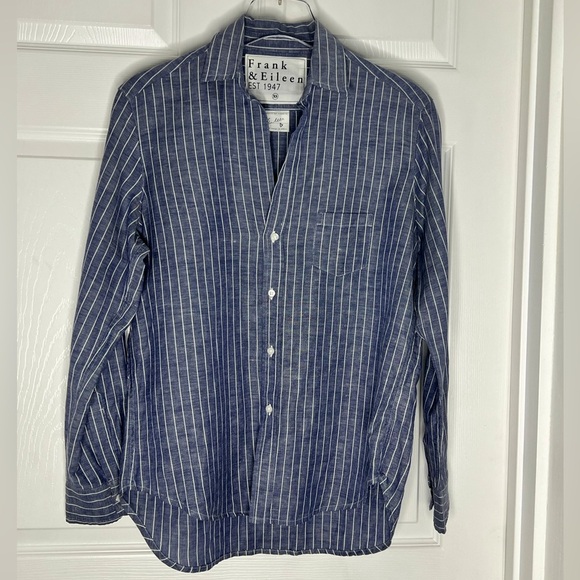 Frank & Eileen Tops - Frank & Eileen Linen Blend Button Down Shirt Sz XS